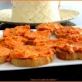 Toasts au chorizo