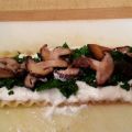 ROULEAUX DE LASAGNE KALE ET CHAMPIGNONS