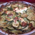 Gratin de courgette au curry vert