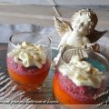 Verrines à la crème de poivrons, betteraves et[...]