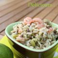 Salade de riz aux lentilles et crevettes, sauce[...]