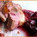 Recette: Magret de canard aux griottes, pommes[...]