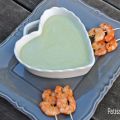 Potage froid à l’avocat et crevettes