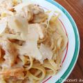 Fettuccine aux crevettes croustillantes à la[...]