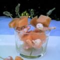 Mini-brochettes melon et crevettes, Recette[...]