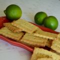 Petits biscuits au citron vert et basilic