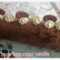 Gâteaux roulé chocolat vanille