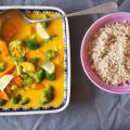 Curry potimarron-brocolis (vegan)