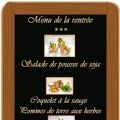 Menu de la semaine à venir