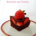 Brownie aux fraises