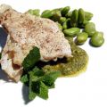 Joues de cabillaud et fèves au pesto de livèche[...]