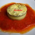 Nid de courgette au chèvre frais et herbes,[...]