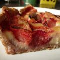 Tarte rhubarbe-fraises