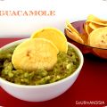 Guacamole et galette de mais maison