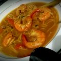 Soupe thaïe au citron et aux crevettes