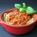 Spaghettini sauce à la viande