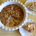 Tarte facile, pêches et chocolat blanc +