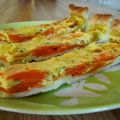Quiche à la carotte et au citron confit