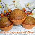 Muffins aux pêches et aux graines de pavot