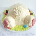 Gâteau fesses de lapin de Pâques