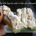 Tartinade pomme et noix sur bâtonnets de céleri