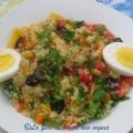 Salade de blé boulgour aux poivrons et œufs[...]