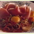 Jambon de parme à la piperade