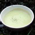 Soupe de fèves, huile d'olive, coriandre et[...]