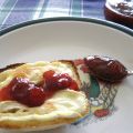 Confiture de fraises et rhubarbe