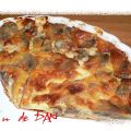 QUICHE AU ROQUEFORT ET AUX CHAMPIGNONS