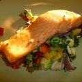 Saumon à la lime sur salade fraîche de mangue[...]
