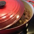 Boeuf bourguignon au cognac et os à moelle
