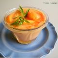 Soupe froide de pêches au jus de verveine