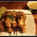 Brochettes de poulet satay, Recette Ptitchef