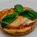 Tartelettes tomate chèvre basilic
