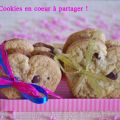 Cookies chocolat en coeur!