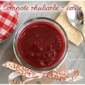 Compote rhubarbe - cerise