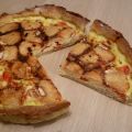 Quiche à la bûche de chèvre, tomates cerise et[...]