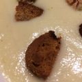 Crème de panais aux dés de foie gras