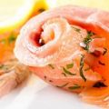 Carpaccio de saumon au poivre vert et à l'aneth