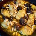 Tajine de poulet aux pruneaux & amandes