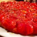 Tarte tatin de mozzarella et tomates cerises