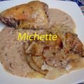 Poulet aux deux vinaigres, pommes boulangères