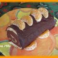 Roulé chocolat agrumes façon bûche ...