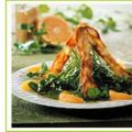 Salade de cresson à l'orange, craquelins au[...]