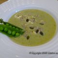 Velouté de cosses de petits pois au curry et[...]