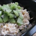 Salade de crabe sauce curry & kiwis, Recette[...]
