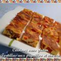 Tortillas aux poivrons et chorizo