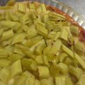 Tarte briochée à la rhubarbe