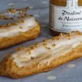 éclairs à la noisette et à la nougatine